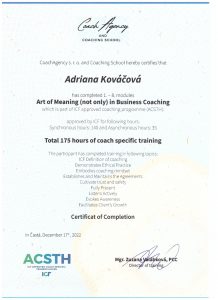 certifikat Adriana Kováčová 001